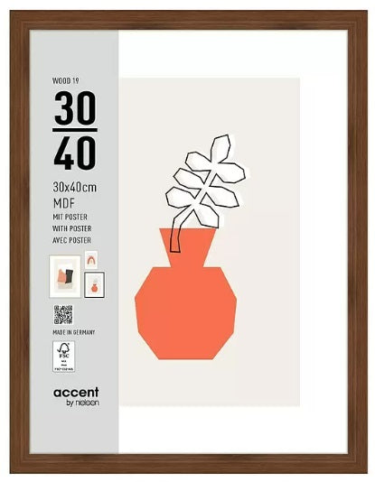 Nielsen Bilderrahmen 3230205 Wood 19 Walnuss 30x40 cm