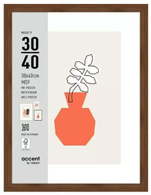 Nielsen Bilderrahmen 3230205 Wood 19 Walnuss 30x40 cm