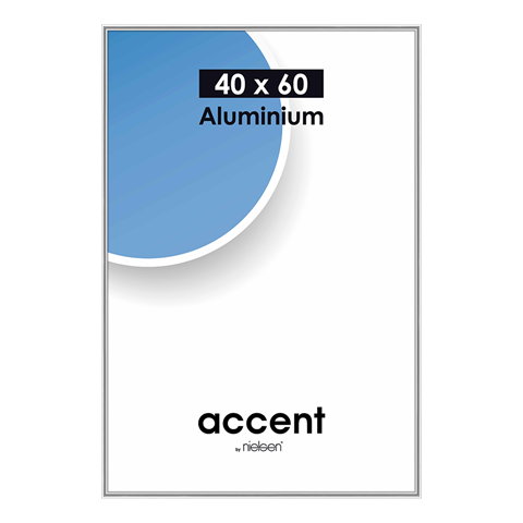 Nielsen Bilderrahmen 55123 Accent Glänzend Silber 40x60 cm