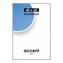Nielsen Bilderrahmen 55123 Accent Glänzend Silber 40x60 cm