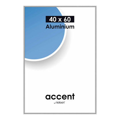 Nielsen Bilderrahmen 55123 Accent Glänzend Silber 40x60 cm