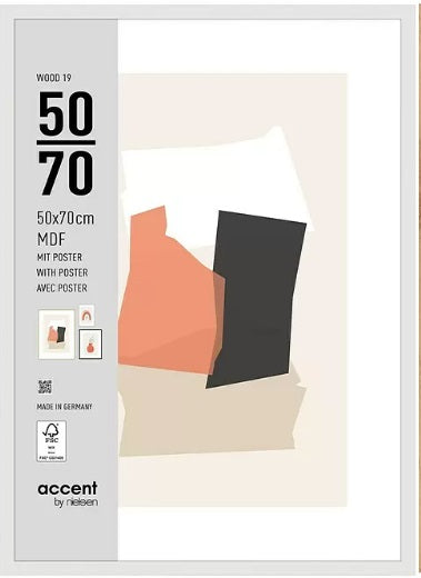 Nielsen Bilderrahmen 3252202 Wood 19 Weiß 50x70 cm