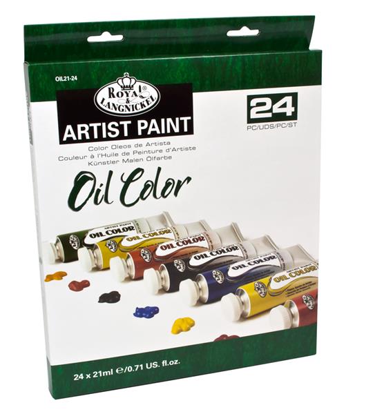 R&L Essentials Oil Colours Sets - 24 x 21 ml