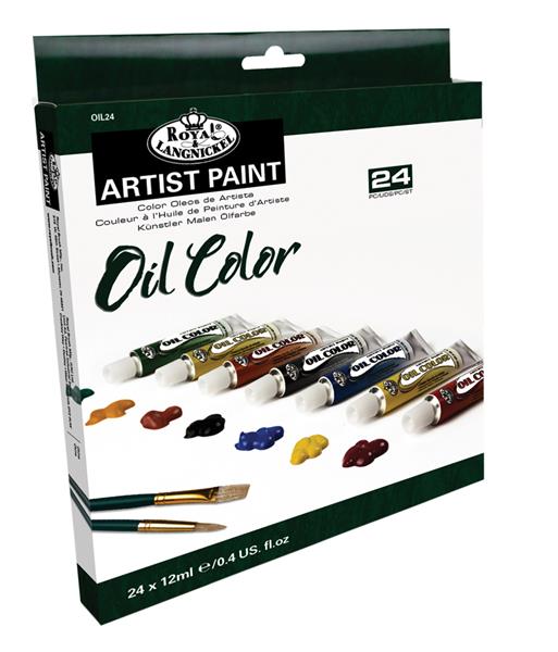 R&L Essentials Oil Colours Sets - 24 x 12 ml