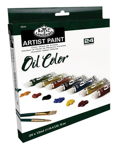 R&L Essentials Oil Colours Sets - 24 x 12 ml