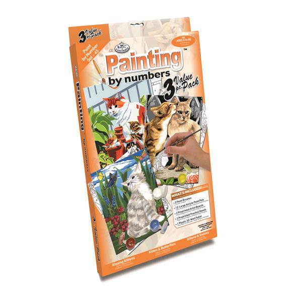 R&L Painting by Numbers A4 Value 3-Pack