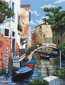 R&L Artist Canvas A4 Malen nach Zahlen - Venetian Scene