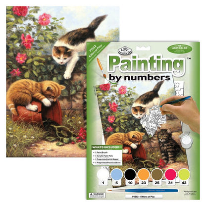 R&L Junior Small A4 Malen nach Zahlen - Kittens at Play