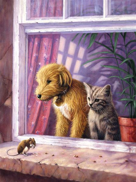 R&L Junior Small A4 Malen nach Zahlen - Window Watching