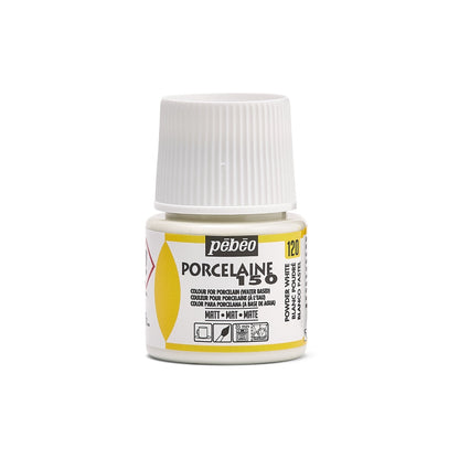 Pebeo Porcelaine 150 Porzellanfarbe 45 ml - 120 - Poederig Weiß