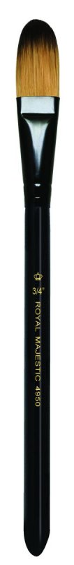 Royal & Langnickel Majestic Pinsel - 3 Pack - Ovaler Waschpinsel 3/4