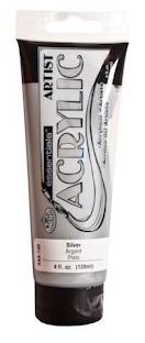 R&L Essentials Acrylic Paint 120 ml - Silber