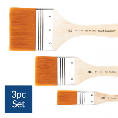Royal & Langnickel Spalter- und Breitpinsel-Sets - 3 Pack