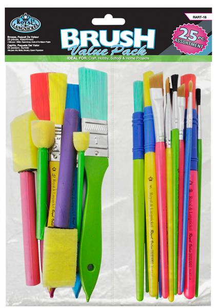 Royal & Langnickel Craft Value Brush Pack - 25 stuks