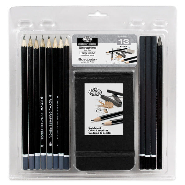 Royal & Langnickel Schetspotlood met Schetsboek - 13 Pack