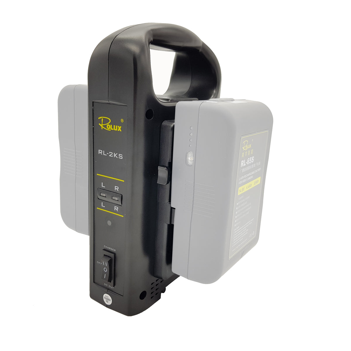 Rolux Doppel-Akkulader RL-2KS für V-Mount Akku — 6