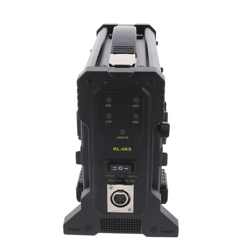 Rolux Akkulader RL-4KS für 4 x V-Mount Akku — 2