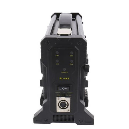 Rolux Akkulader RL-4KS für 4 x V-Mount Akku — 2