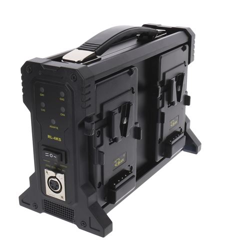 Rolux Akkulader RL-4KS für 4 x V-Mount Akku — 3
