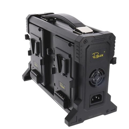 Rolux Akkulader RL-4KS für 4 x V-Mount Akku — 4