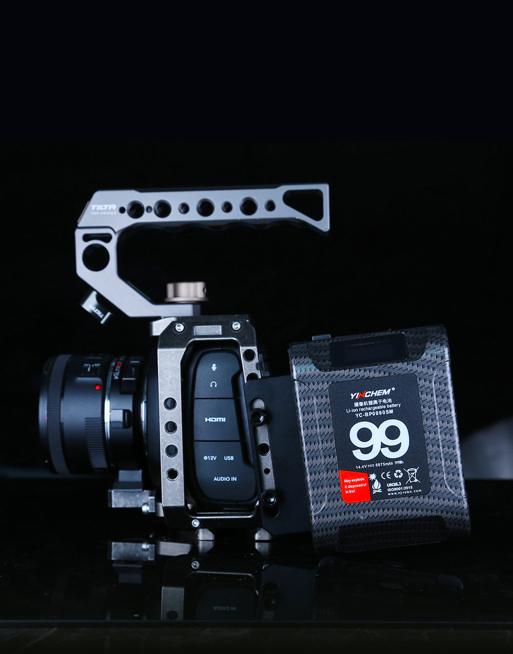 Rolux Mini V-Mount Akkuhalter RL-AC12S — 3