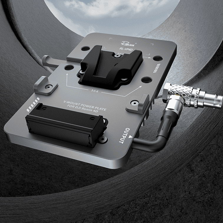 Rolux V-Mount Akkuhalter RL-VP4D für DJI Ronin 4D — 6