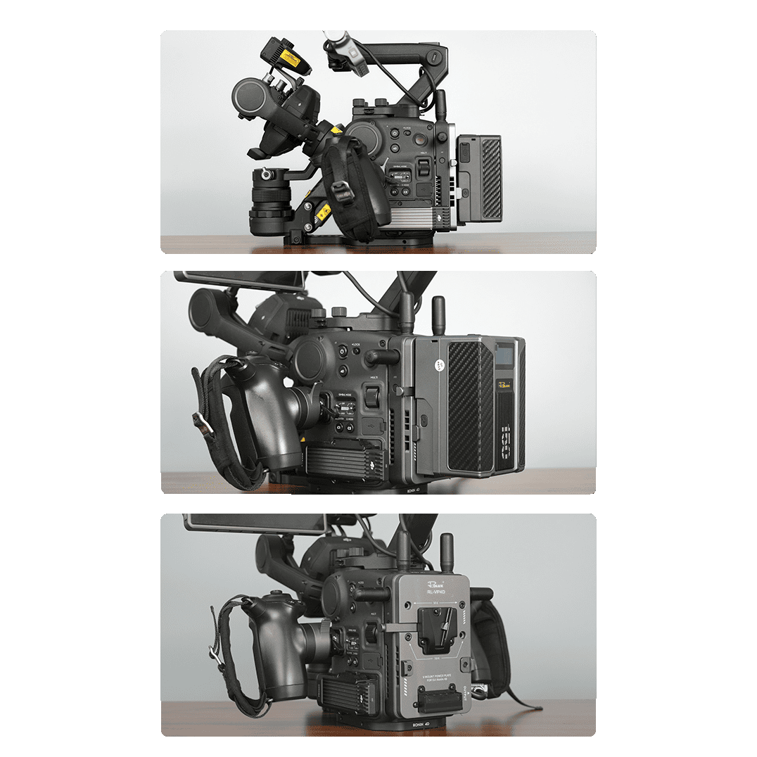 Rolux V-Mount Akkuhalter RL-VP4D für DJI Ronin 4D — 8