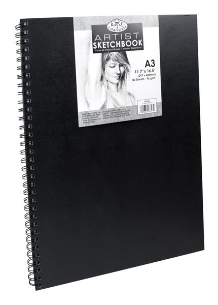 Royal & Langnickel Sketchbooks - Spiral Hardcover - A3 - 80 Blatt