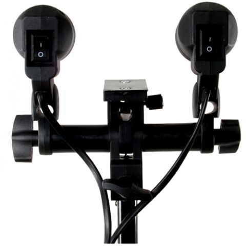 StudioKing Universelle E27 Lampenhalterung mit 2 Fassungen DLE27D — 2