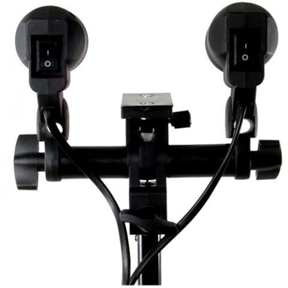 StudioKing Universelle E27 Lampenhalterung mit 2 Fassungen DLE27D — 2