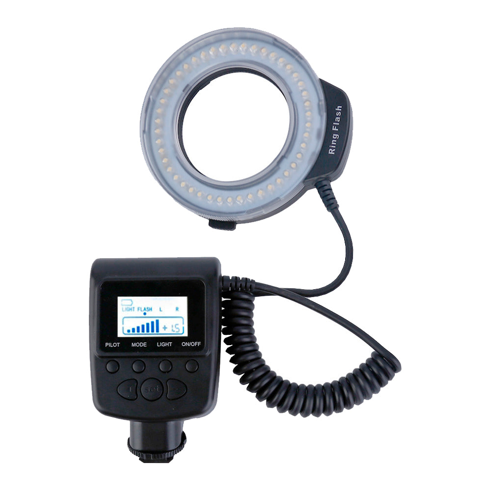 StudioKing Makro LED Ringlampe mit Blitz RL-130 — 2