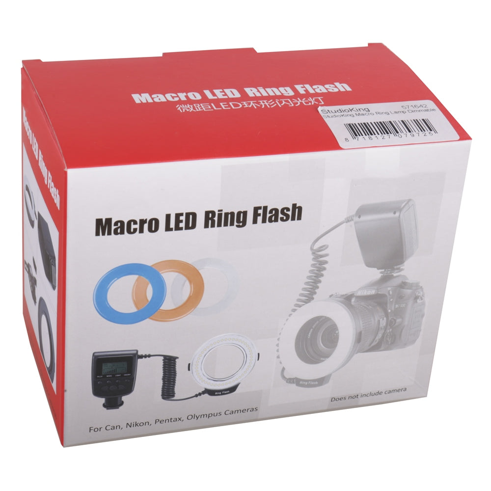 StudioKing Makro LED Ringlampe mit Blitz RL-130 — 7