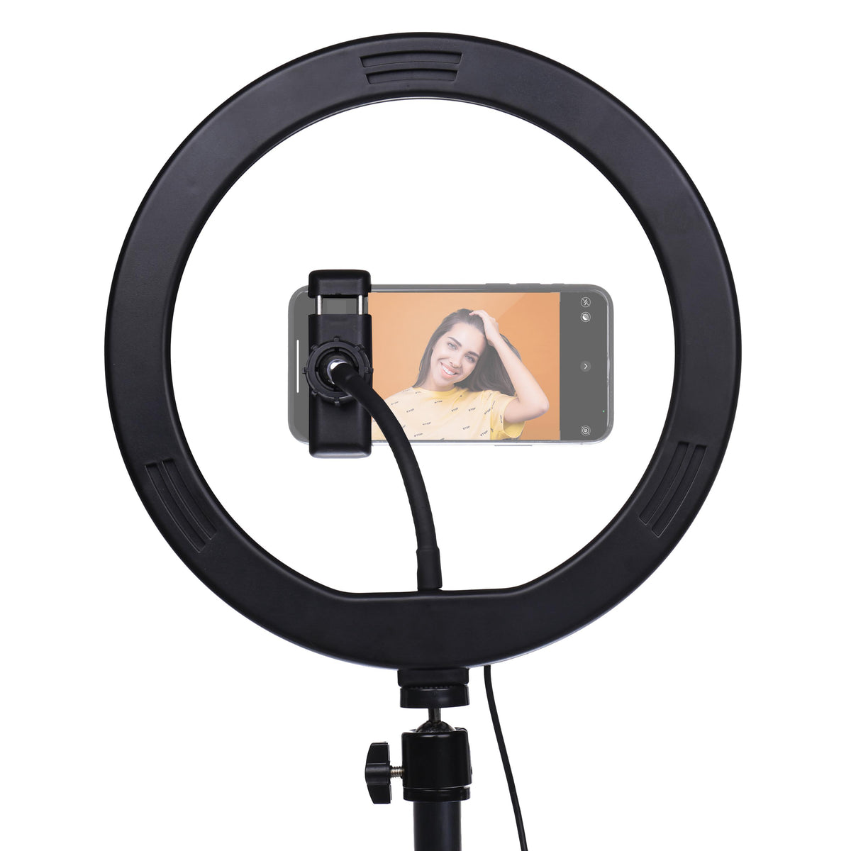 StudioKing LED Vlog Set SK-K190 mit Ringlamp und Mikrofonhalter — 4