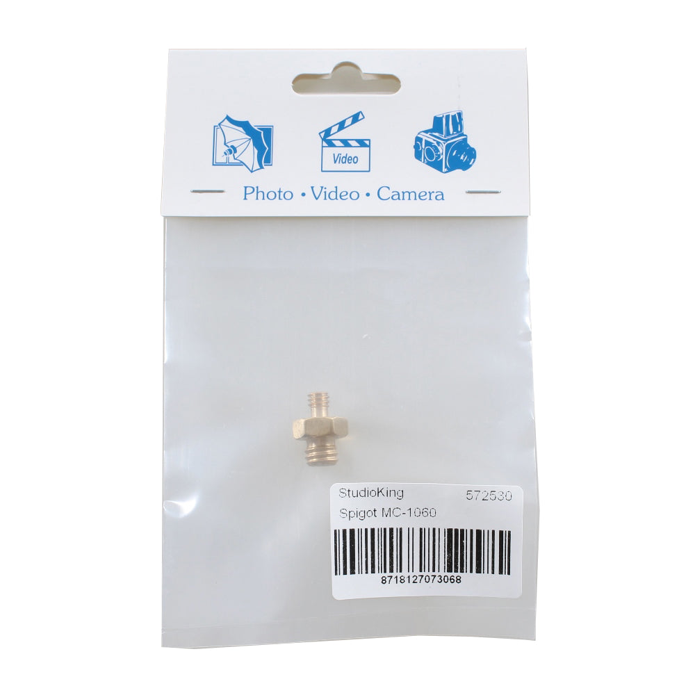 StudioKing Spigot Verlaufadapter MC-1060 1/4" Male 3/8" Male — 3