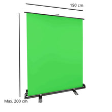 StudioKing Roll-Up Green Screen FB-150200FG 150x200 cm Chroma Grün — 2
