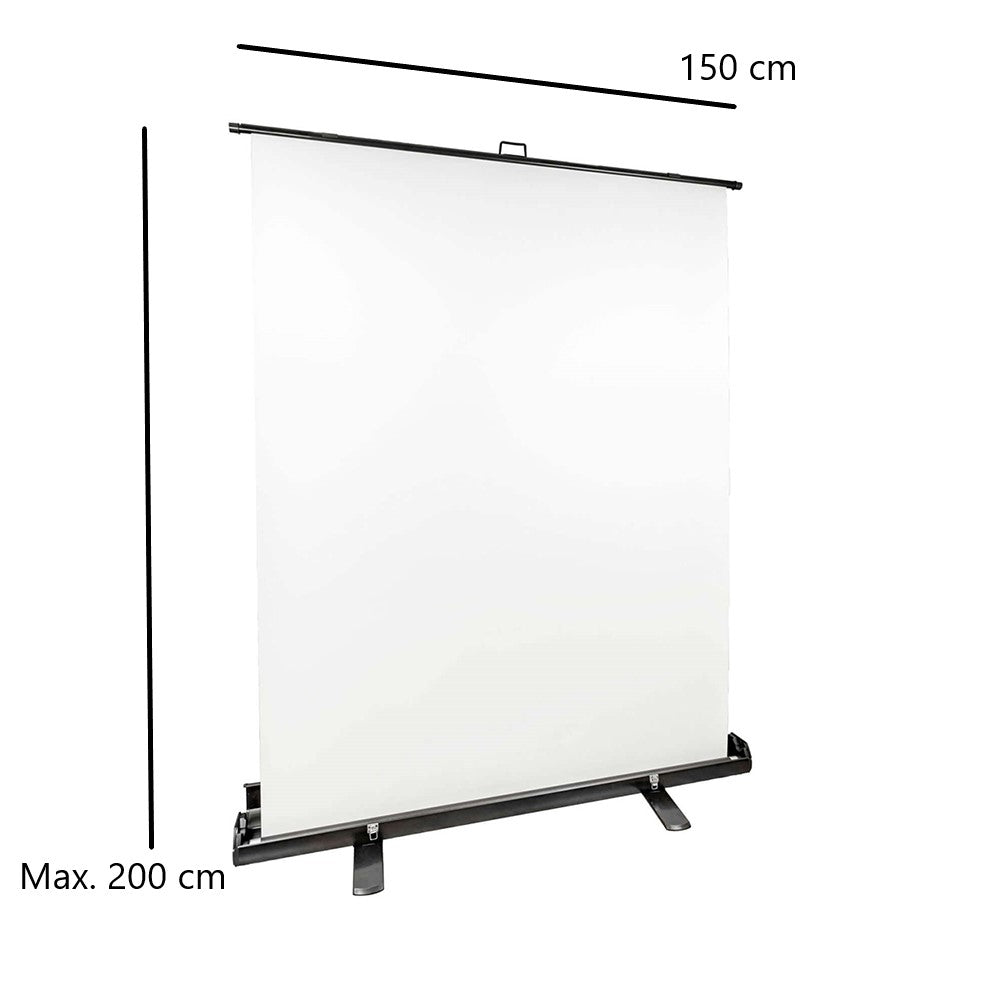 StudioKing Roll-Up Hintergrundschirm FB-150200FW 150x200 cm Weiss — 3