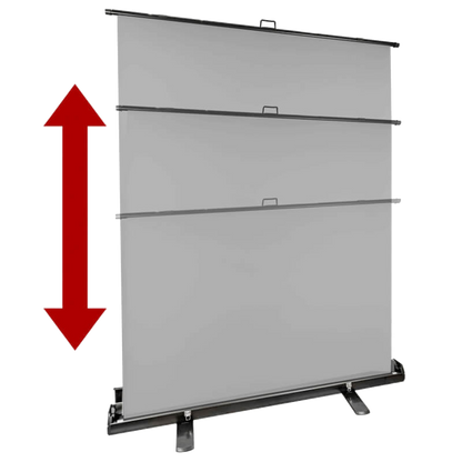 StudioKing Roll-Up Hintergrundschirm FB-150200FGR 150x200 cm Grau — 2