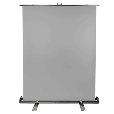 StudioKing Roll-Up Hintergrundschirm FB-150200FGR 150x200 cm Grau — 3