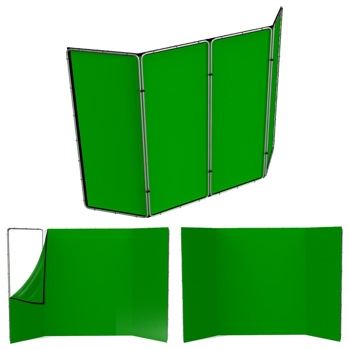 StudioKing Panorama Hintergrund Green Screen FSF-240400PT 240x400 cm — 2