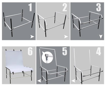 StudioKing Aufnahmetisch FST-13240 130x240 cm — 3