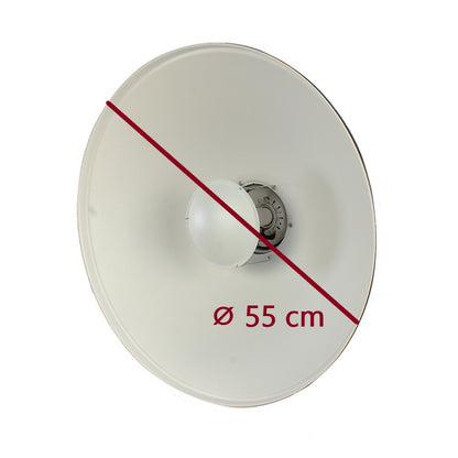 StudioKing Beauty Dish Weiss SK-BD550W 55 cm mit Waben — 2