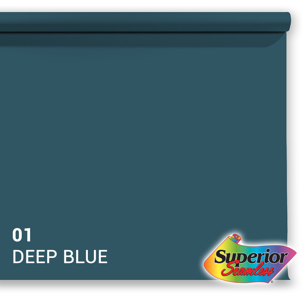 Superior Hintergrund Papier 01 Deep Blue 1,35 x 11m