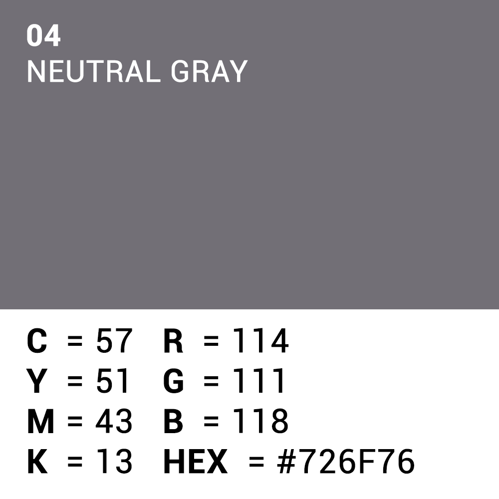 Superior Hintergrund Papier 04 Neutral Grey 1,35 x 11m — 5
