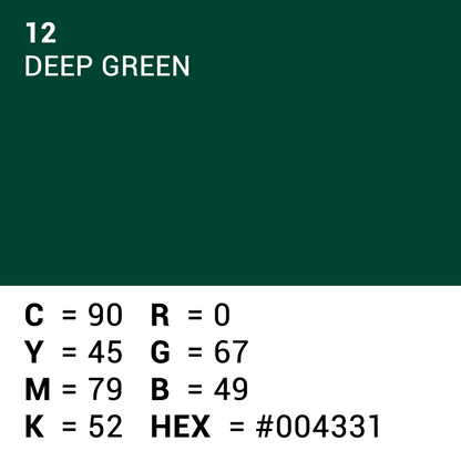 Superior Hintergrund Papier 12 Deep Green 1,35 x 11m — 5