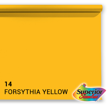 Superior Hintergrund Papier 14 Forsythia Yellow 1,35 x 11m