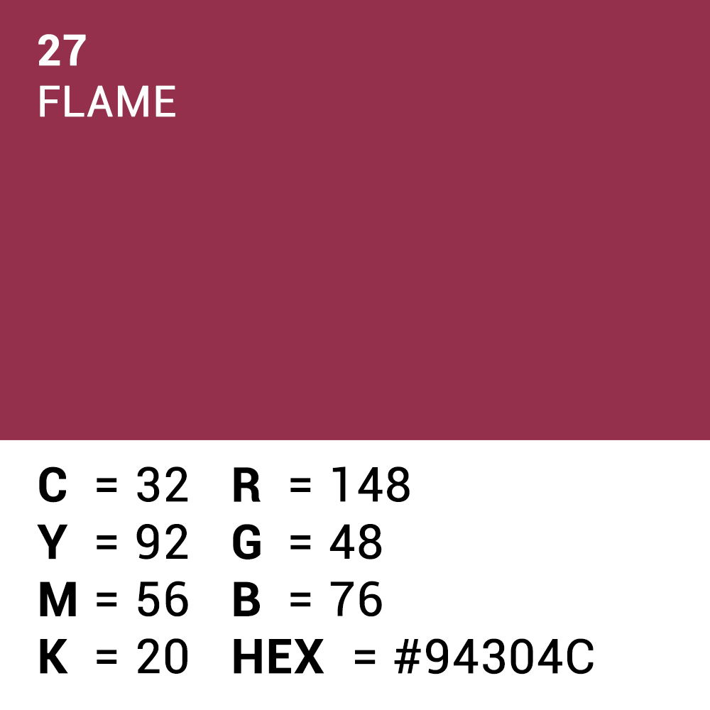 Superior Hintergrund Papier 27 Flame 1,35 x 11m — 5