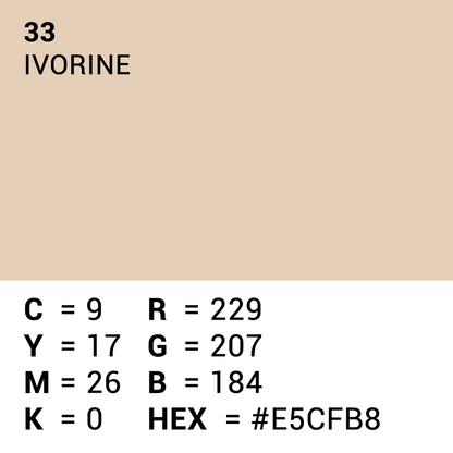 Superior Hintergrund Papier 33 Ivorine 1,35 x 11m — 5