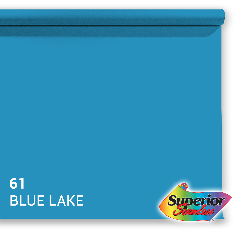 Superior Hintergrund Papier 61 Blue Lake 1,35 x 11m