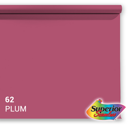 Superior Hintergrund Papier 62 Plum 1,35 x 11m