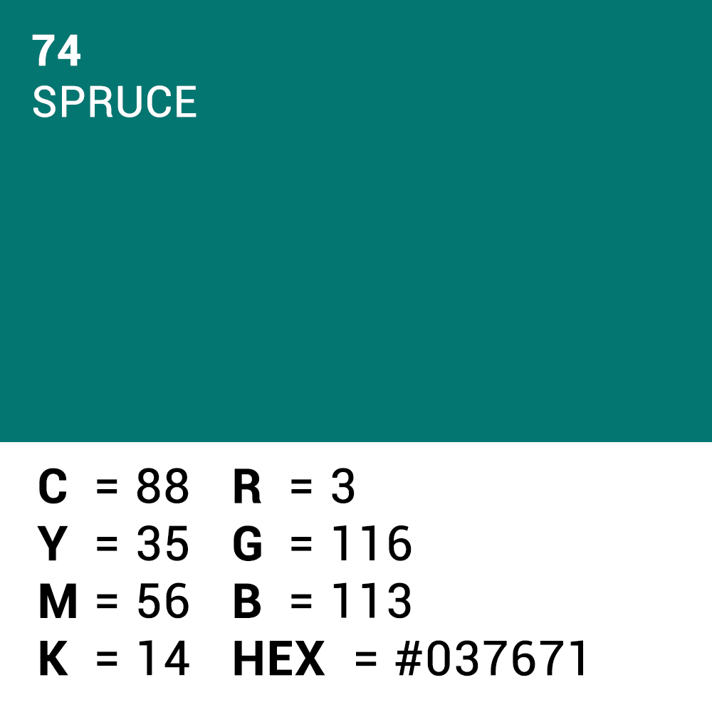 Superior Hintergrund Papier 74 Spruce 1,35 x 11m — 5
